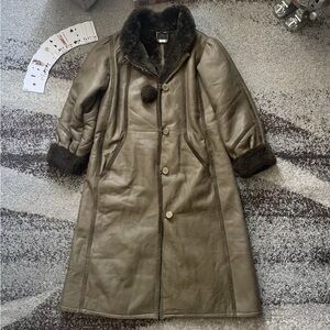 Vintage Celine shearling lamb fur coat